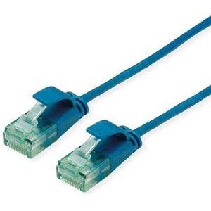 ROLINE RM UTP DataCenter Patchkabel Cat.6A (klasse EA) Slim blauw 1m