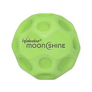 Waboba Moonshine Ball lichtgevende maanbal Hyper Bouncy Glow In The Dark Extra Bounce Land Ball – groen – 60 x 60 x 60 mm