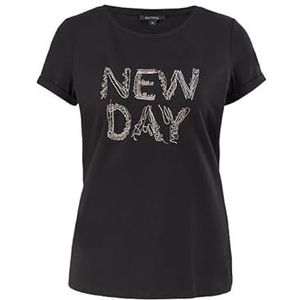 Comma T-shirt met korte mouwen voor dames, meerkleurig, maat 32, Meerkleurig