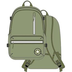 CONVERSE 10021138-A08 Straight Edge - Seasonal Color Backpack Unisex Groen, Groen, Eenheidsmaat, Rugzak, Groen, Backpack