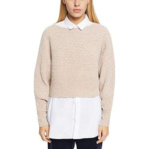 ESPRIT 092ee1i326 Sweater, 244/taupe 5, L dames, 244/taupe 5
