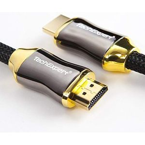 TechExpert HDMI-kabel 2.1, 8K, 4K, 120Hz, professionele Ultra HD 2160p, 50 cm, 3D HDR 48 GB/Sec eArc
