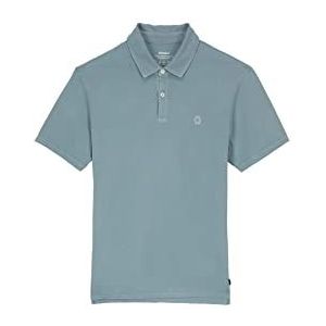 Ecoalf Thealf Jersey Poloshirt voor heren, jersey, poloshirt voor heren, Gewassen groen