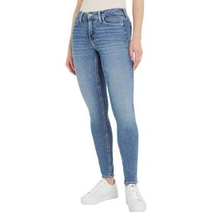 Calvin Klein Jeans Skinny Mid Waist Damesbroek, Lichtblauw gewassen