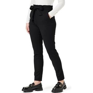 VERO MODA Vmliva Hw Paperbag Pantalon fuselé en jersey pour femme, Noir, M / 30L