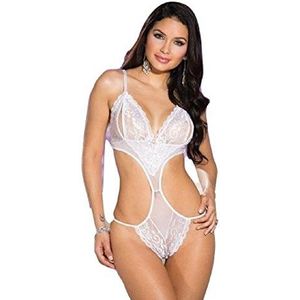Shirley of Hollywood 2150 Body blanc avec poitrine ouverte Taille L