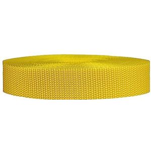 Strapworks Heavyweight PolyESTER knutselvast, 2,5 cm x 45,7 m, geel, 1 inch x 50 yards
