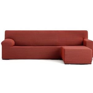 ECOMMERC3 Stoelhoes, korte armleuning, recht, super elastisch, bi-elastisch, ketelkleur, met bevestigingsschuim en aanpassingselastieken rechts of links