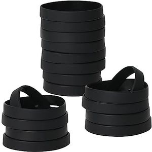 LVNRIDS 50 stuks elastische siliconen armbanden, elastische armbanden, personaliseerbaar, voor sportfeesten op school, 8'' Longueur, siliconen