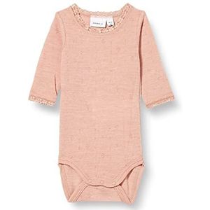 NAME IT Nbfwang Wool Needle Ls Noos Xxii Baby Body Meisje Roebuck, 50, roebuck