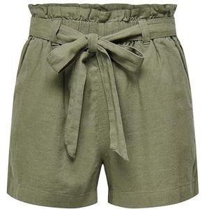 JDY Jdy Say Mw Linen Shorts Wvn Noos Damesshorts, Kalamata