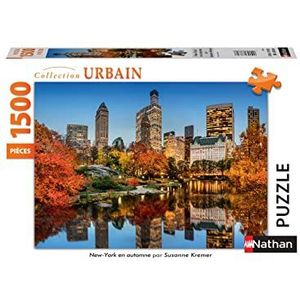 Nathan - Puzzel 1500 stukjes - New York in de herfst - volwassenen en kinderen vanaf 14 jaar - hoogwaardige puzzel - perfecte montage - urban collectie - 87788