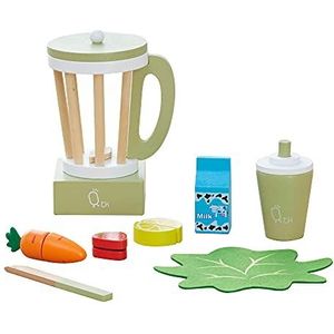 Teamson Kids Mixer voor groenten, fruit, 13 accessoires voor kinderen, jongens, meisjes, groen TK-W0008