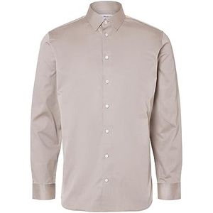 SELETED HOMME Slhslimethan Shirt LS Classic Noos Chemise Homme, Pure Cashmere, XL