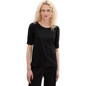 TOM TAILOR T-shirt pour femme, 14482 - Deep Black., L