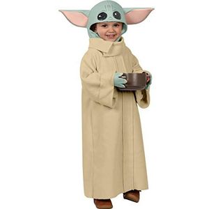 Rubie's - Officieel Yoda kostuum voor kinderen, maat S, 4 - 6 jaar, beige