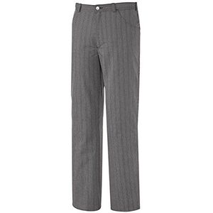 BP Uniseks jeans broek jeans met verstelbaar elastiek achter 215g/m² zwart wit gestreept, maat 3XL 1643-801-36-3XLl
