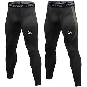 MEETWEE Joggingbroek voor heren, sweatpants, open hemm, casual trainingspak, sportbroek voor sport, gym training, lang zwart + zwart