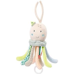 Fehn 054033 Pluche dier met muziek octopus met afneembare muziekdoos om op te winden, melodie ""Brahms wiegenlied"", voor baby's vanaf 0 maanden, maat 24 cm