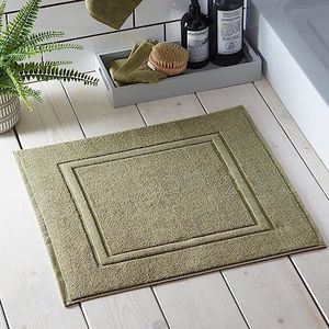 Drift Home - Abode Eco - Tapis de douche 80% coton BCI 20% Polyester recyclé - 50x50cm Kaki