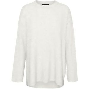 VERO MODA Vmpalma Noos Sweater Lange damestrui met ronde hals, Sneeuwwitje