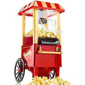 Gadgy Popcorn Machine | Klassieke Popcorn Maker | Hete Lucht, Vetvrij | 39 x 24 cm | 1200 watt