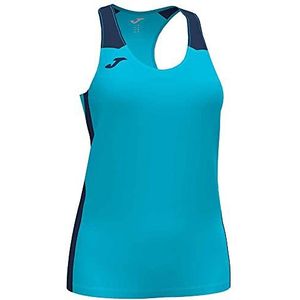 Joma Tanktop voor dames Record II, Neontturkis / marineblauw