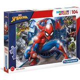 Clementoni Spider-Man Supercolor Puzzel Man-104 stukjes, meerkleurig, 27116