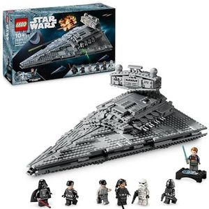 LEGO Star Wars De stervernietiger van de keizerlijke klasse – bouwschip voor kinderen vanaf 10 jaar, figuren Darth Vader en Cal Kestis – cadeau-idee voor jongens en meisjes 75394