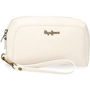 Pepe Jeans Lena Bagage, Messenger Bag voor dames, Wit., handtas