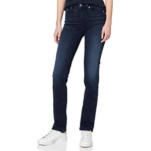 7 For All Mankind The Straight Jean Droit, Bleu (Dark Blue Uf), W25/L32 (Taille Fabricant: 25) Femme