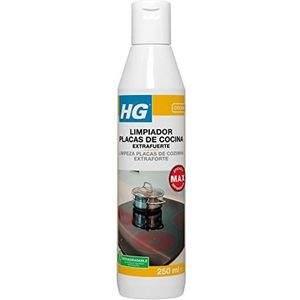 HG Extra sterke reiniger voor kookplaten, verwijdert effectief vet, reiniger en bescherming van inductiekookplaten, elektrische en gasfornuizen, effectieve ovenreiniger en
