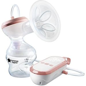 Tommee Tippee Made for Me elektrische borstkolf, eenvoudig, sterk zuigvermogen, zacht gevoel, USB-oplaadbaar, stil, draagbaar, verschillende trekmodi, inclusief fles