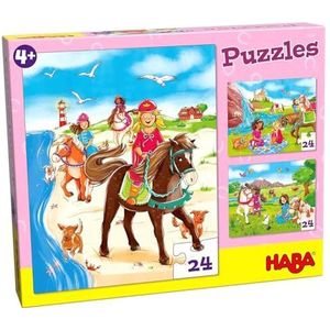 Haba - Puzzel - Paardenvriendinnen - 3x24st.