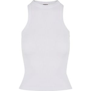 Urban Classics Geribbelde racerback top voor dames, gebreid, Wit