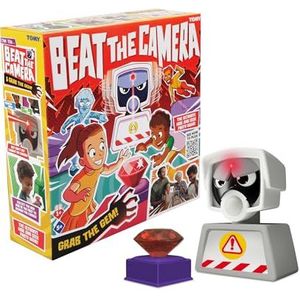 TOMY Games T73271 Beat the Camera, interactief spel voor 1 speler en meer, gezelschapsspel voor gezinnen en kinderen vanaf 3 jaar, meerkleurig
