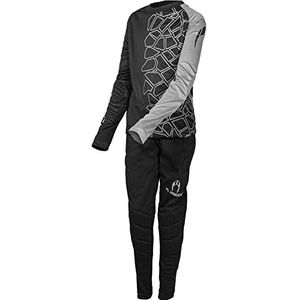 HO Soccer Kid Keeper Set Fracture Grey Unisex kinderen keeperset, grijs/zwart, 8