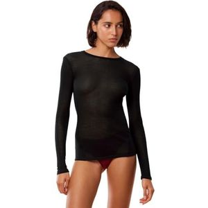 Triumph Beauty Layers Top Lsl Crew Neck Damesondergoed, zwart., M