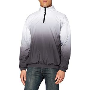 Urban Classics Gradient Pull Over-windjack voor heren, wit (zwart/wit 00826)