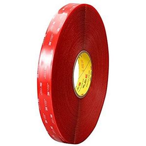 3M VHB 4905 P Dubbelzijdig plakband van acryl, transparant (rode band), 19 mm x 33 m, 4 stuks
