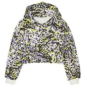TOM TAILOR Korte hoodie voor meisjes met patroon, 33751-grote veelkleurige polkadot print
