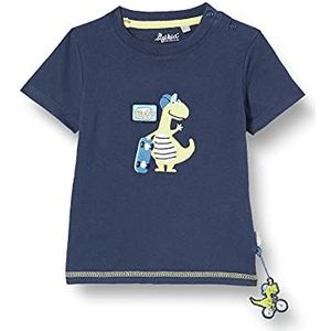 Sigikid Baby jongens T-shirt van biologisch katoen voor kinderen baby jongens, donkerblauw/dino