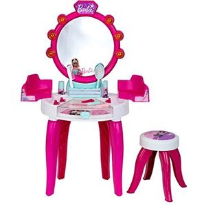 Theo Klein 5328 Barbie Schoonheidsstudio met licht- en geluidsfunctie, draaibare planken en spiegels, met stijlaccessoires, speelgoed voor kinderen vanaf 3 jaar