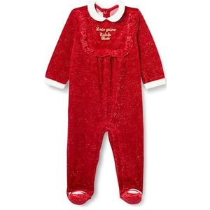 Chicco Christmas Chenille pyjama met voetje, pyjama voor baby's en jongens, babymeisjes, 1 stuk, Rood (828)