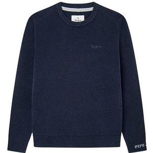 Pepe Jeans Tottenham Crew Pull pour garçon, Bleu (Dulwich)., 14 ans