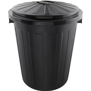 Keeeper Universal vuilnisemmer met luchtdicht deksel, robuuste kunststof (PP), Super-Maxi, 50 l, mat, grafiet