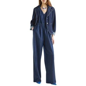 United Colors of Benetton Jumpsuit 478tdv083 Jumpsuit Dames, Blauw