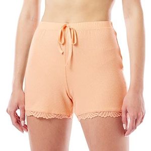 Dagi Damen Fashion, Regular Casual Shorts, Orange, XS