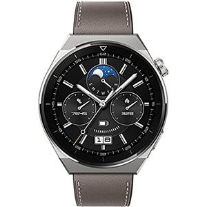 HUAWEI Watch GT 3 Pro 46 mm Smartwatch met ECG voor heren, bruin, continue gezondheidsbewaking, GPS, batterijduur tot 14 dagen, draadloos opladen, 100 + sportmodi, iOS/Android