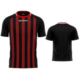 GIVOVA T-shirt étiré, noir/rouge, XS